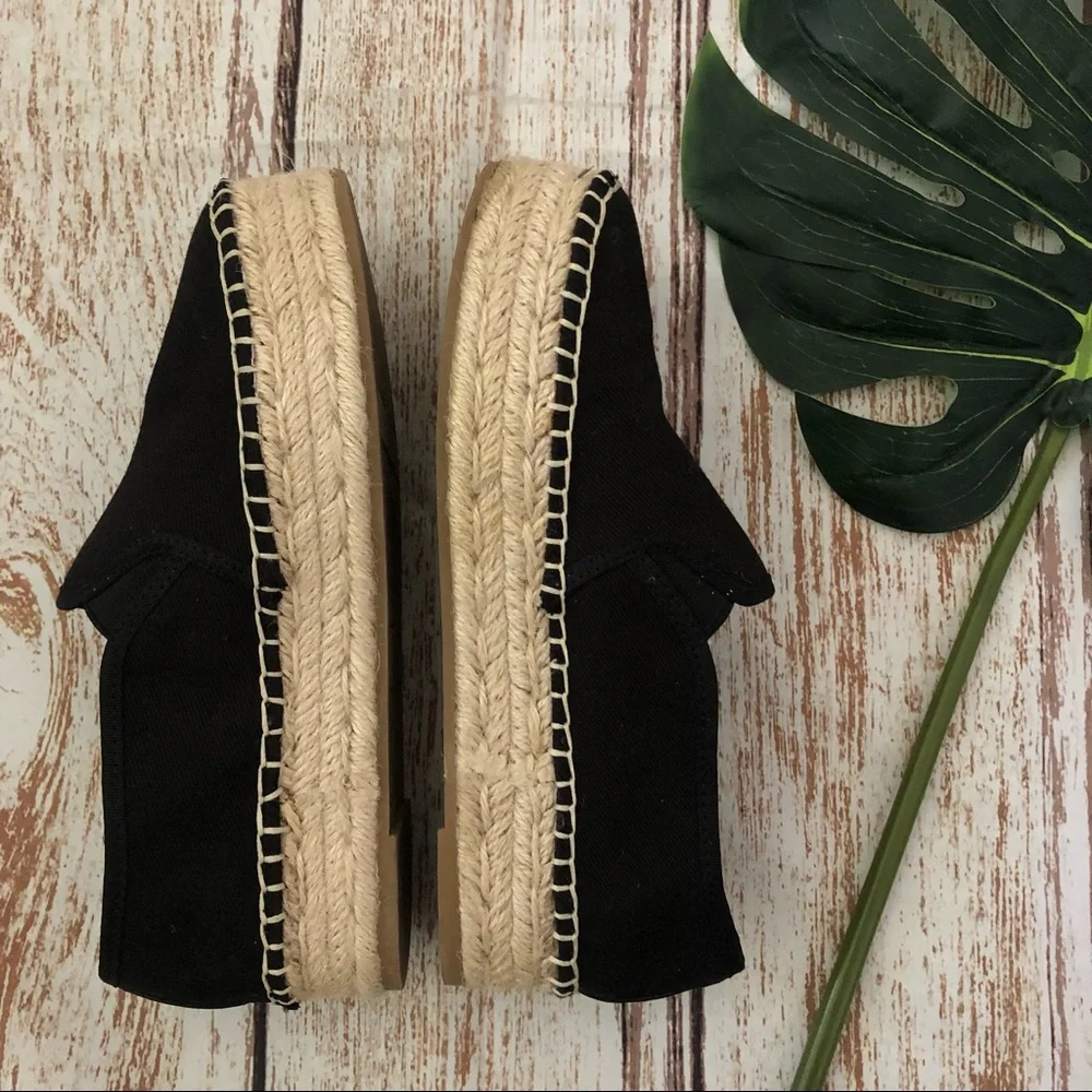 Circus by Sam Edelman Black Espadrilles Size 7